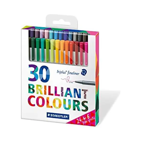 روان نویس 30 رنگ استدلر مدل Triplus Brilliant Colours کد 334 M30