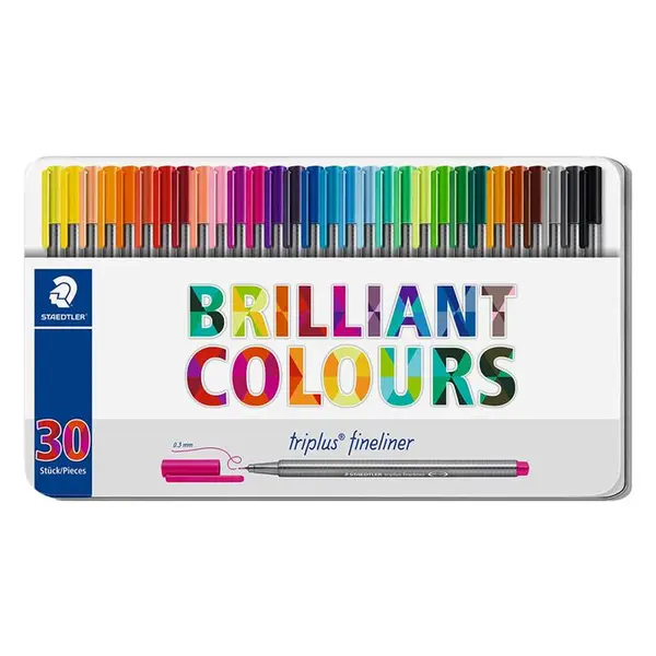 روان نویس 30 رنگ استدلر مدل Triplus Brilliant Colours کد 334 M30