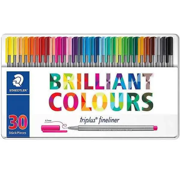 روان نویس 30 رنگ استدلر مدل Triplus Brilliant Colours کد 334 M30