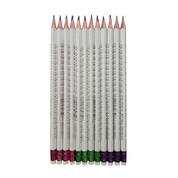مداد مشکی مدل ام کیو طرح  خشتی کد اچ 42 مجموعه 12 عددی