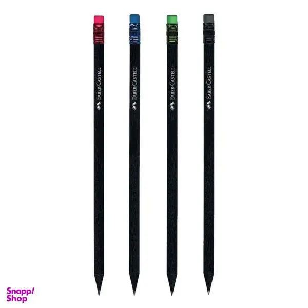 مداد مشکی فابر کاستل مدل BL-W کد 115815 بسته 4 عددی