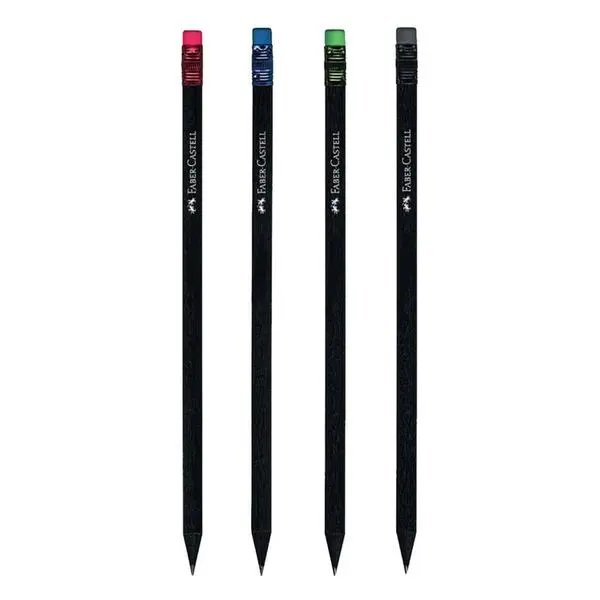 مداد مشکی فابر کاستل مدل BL-W کد 115815 بسته 4 عددی