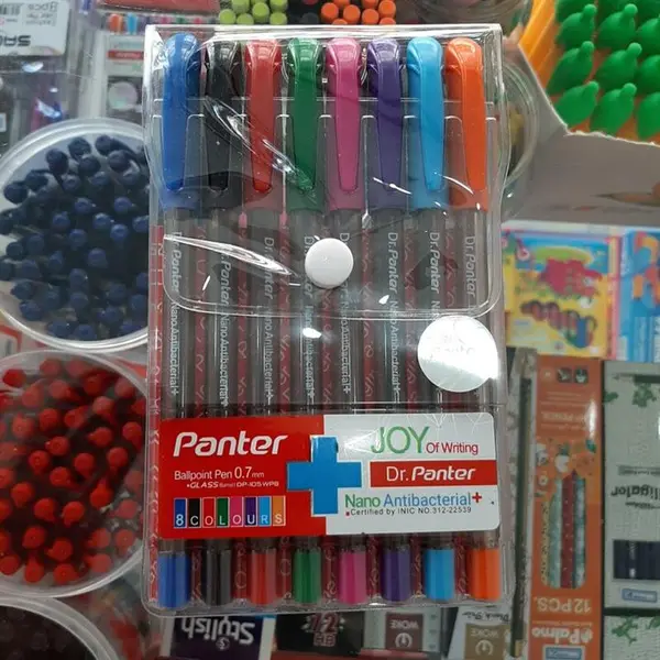 خودکار پنتر مدل نانو آنتی باکتریال کد DP-105 بسته 8 عددی