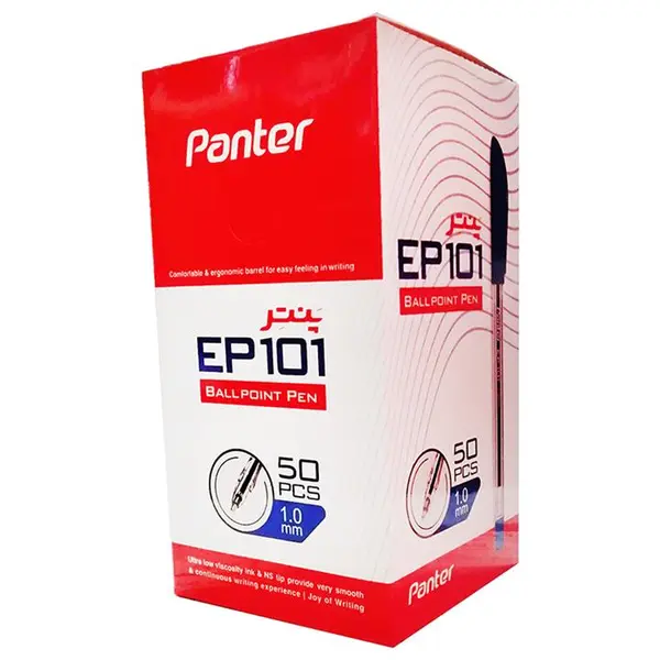 خودکار پنتر مدل EP-101 رنگ آبی بسته 50 عددی