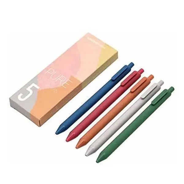 خودکار رنگی شیائومی مدل Kaco Green K1015 پک 5 رنگ