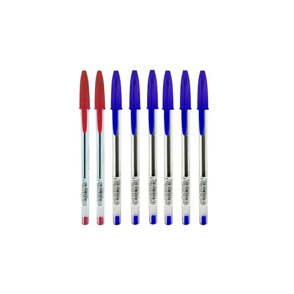 خودکار بیک مدل کریستال medium کد 25020001 بسته 8 عددی