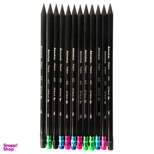 مداد مشکی آدمیرال مدل Negro کد 61C بسته 12 عددی