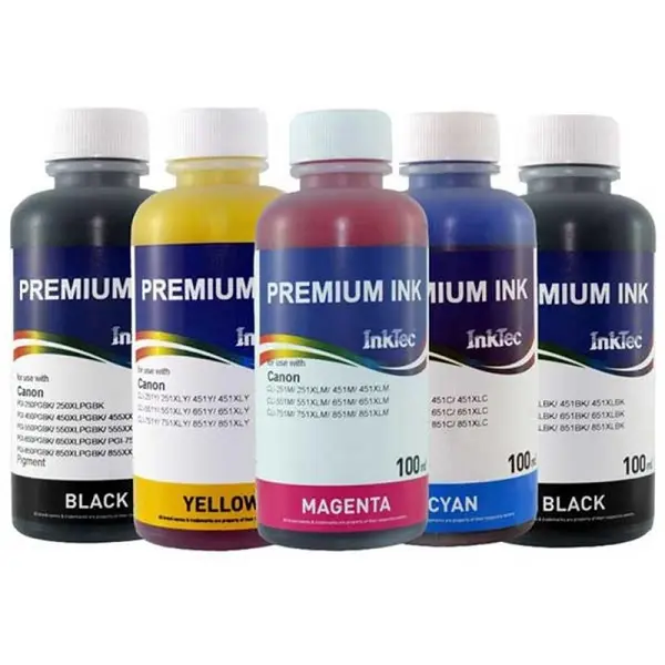 جوهر 100 سی سی اینک تک کره ای کانن InkTec canon 4 رنگ