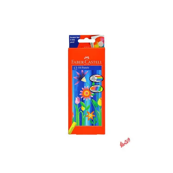 پاستل روغنی 12 رنگ فابر کاستل مدل رنگین کمان