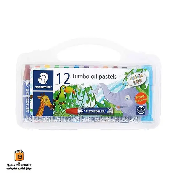 پاستل 12 رنگ استدلر مدل jambo oil