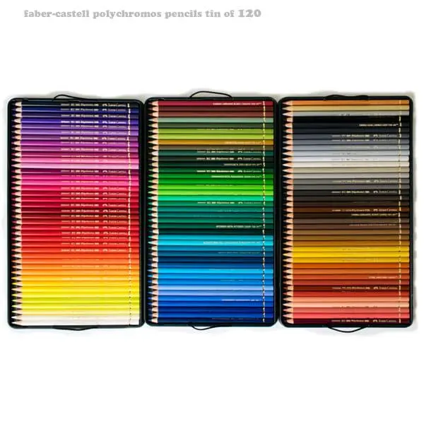 مداد رنگی 120 رنگ فابر کاستل مدل Polychromos - 3
