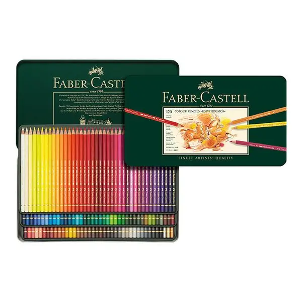 مداد رنگی 120 رنگ فابر کاستل مدل Polychromos - 6