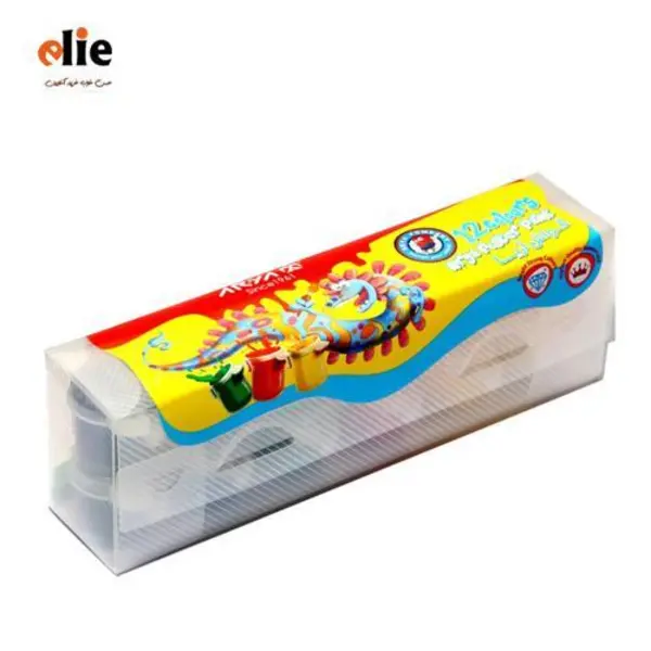 گواش 12 رنگ آریا مدل طلقی مجموعه 10 عددی