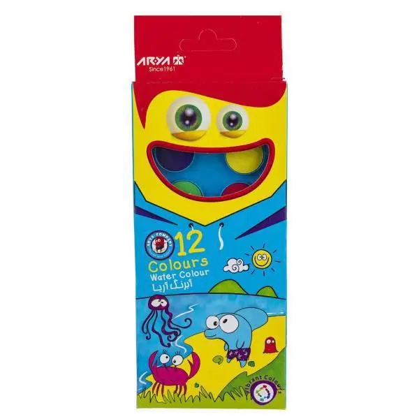 آبرنگ 12 رنگ آریا کد 1-5003 - 4