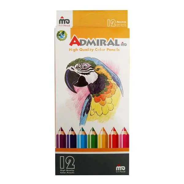 مداد رنگی 12 رنگ مدل ADMIRAL 761C