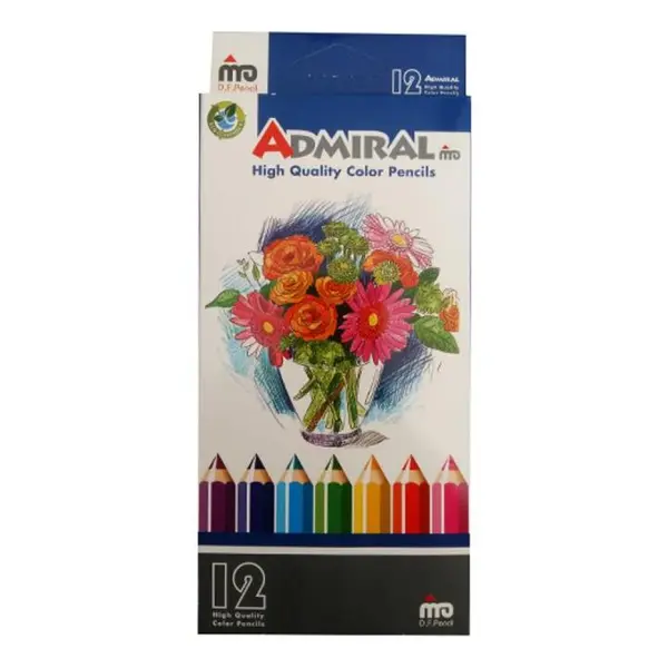 مداد رنگی 12 رنگ مدل ADMIRAL 761C
