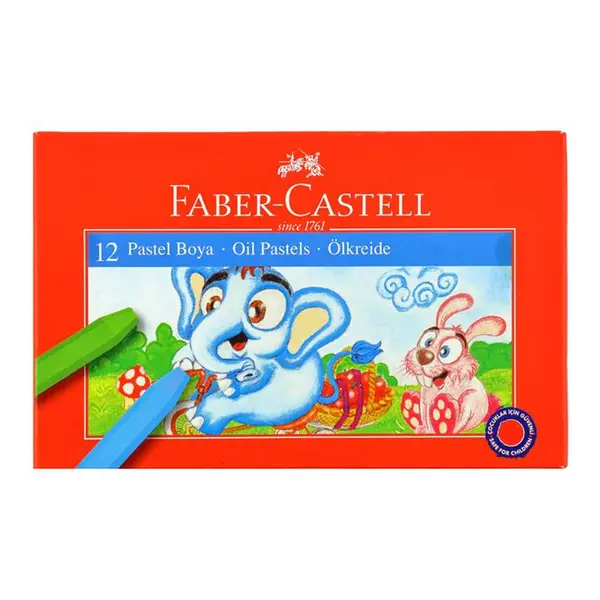 پاستل روغنی 12 رنگ فابر کاستل مدل boya