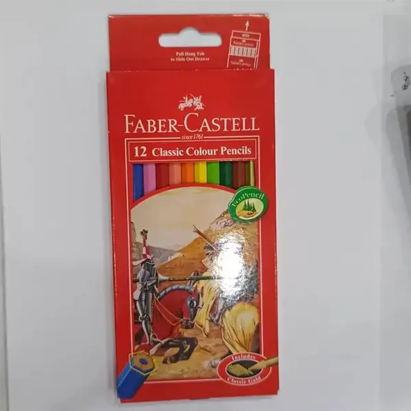 مداد رنگی 12 رنگ فابر کاستل مدل Classic - 3