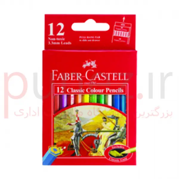 مداد رنگی 12 رنگ فابر کاستل مدل Classic - 2