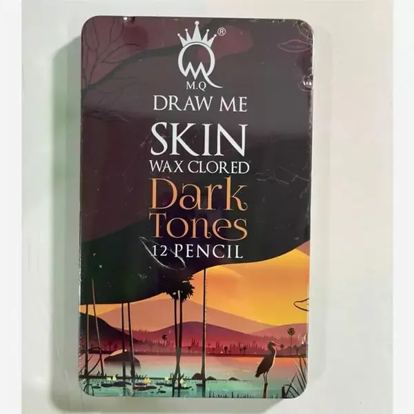 مداد رنگی 12 رنگ ام کیو مدل Dark SKIN
