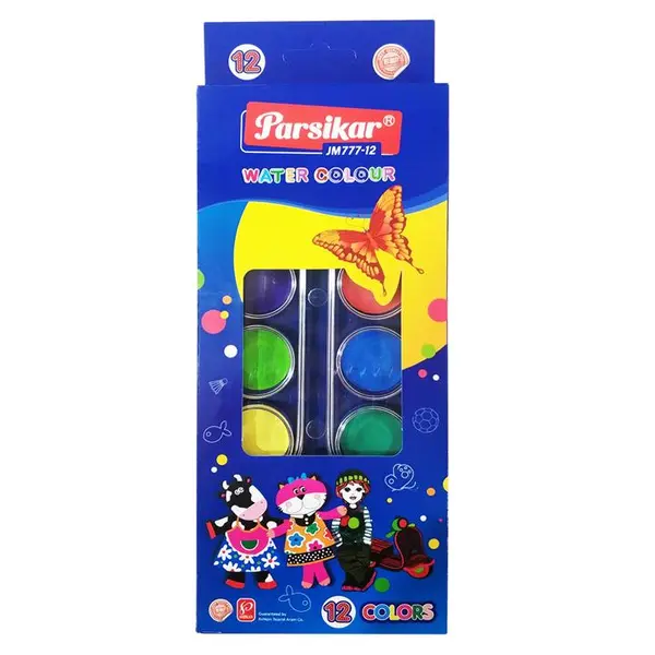 آبرنگ 12 رنگ پارسیکار کد JM 777-12 - 2
