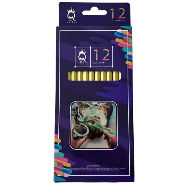 مداد رنگی 12 رنگ ام کیو مدل M.Q.12 - 3