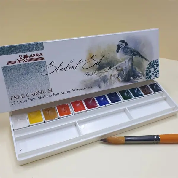 آبرنگ 12 رنگ افرا مدل Student - 3