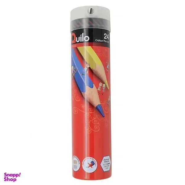 مداد رنگی 24 رنگ کوییلو کد 634010 - 4