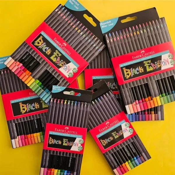 مداد رنگی 24 رنگ فابر کاستل مدل Black Edition - 4