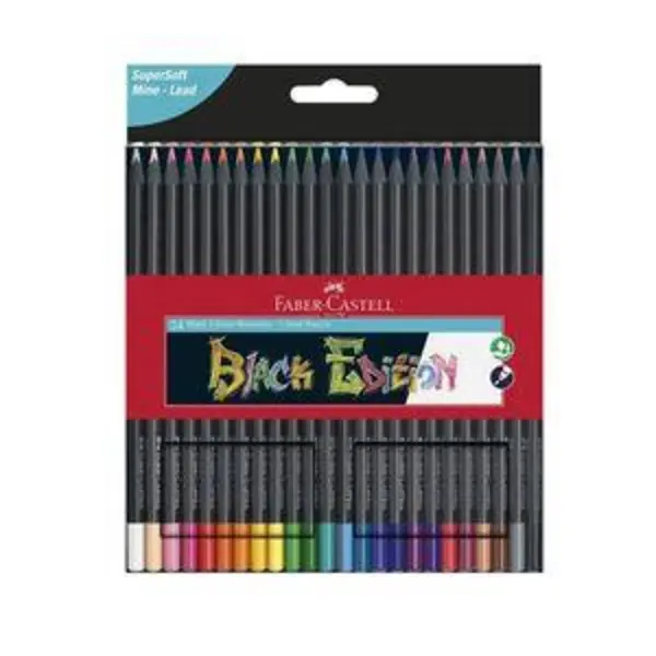 مداد رنگی 24 رنگ فابر کاستل مدل Black Edition - 2