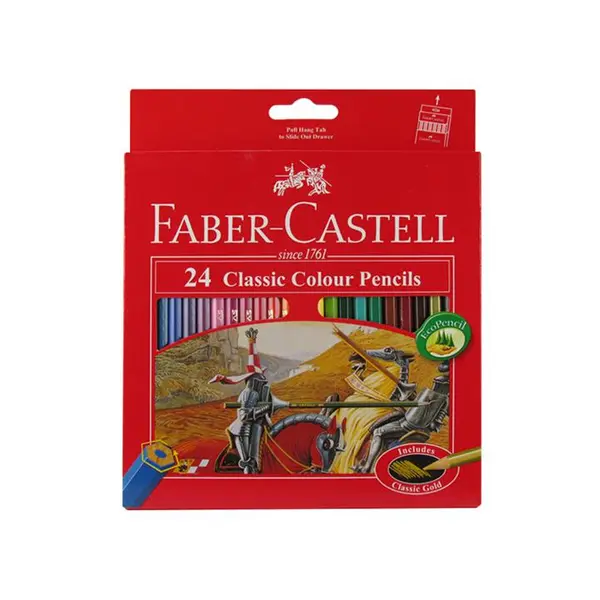 مداد رنگی 24 رنگ فابر کاستل مدل Classic Gold - 2