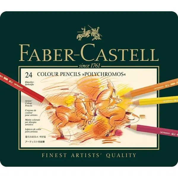 مداد رنگی 24 رنگ فابر کاستل مدل Polychromos