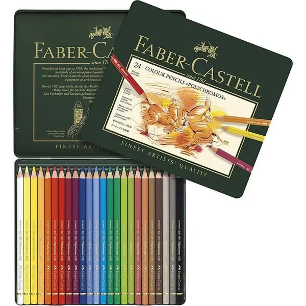 مداد رنگی 24 رنگ فابر کاستل مدل Polychromos