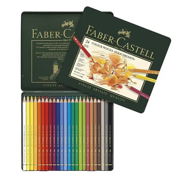 مداد رنگی 24 رنگ فابر کاستل مدل Polychromos