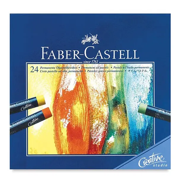 پاستل روغنی 24 رنگ فابر کاستل مدل Studio Quality