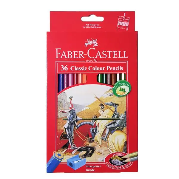 مداد رنگی 36 رنگ فابر-کاستل مدل Classic - 5