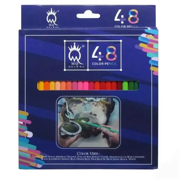 مداد رنگی 48 رنگ ام کیو مدل 00048G