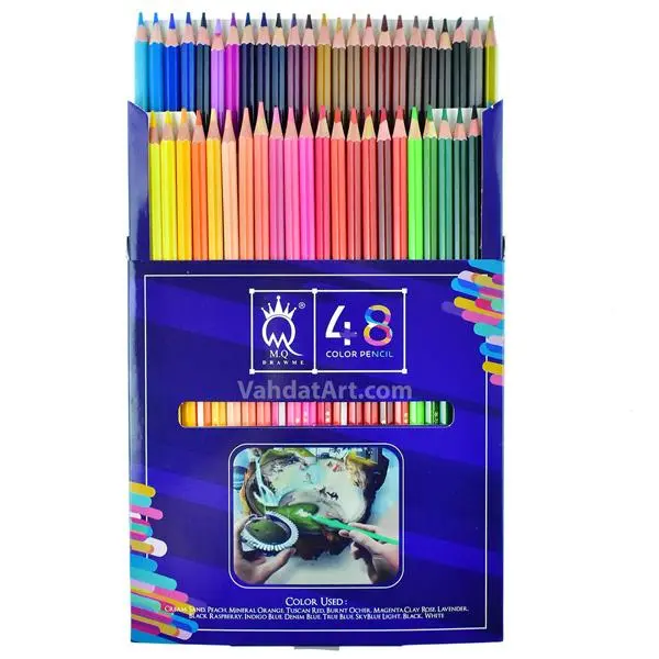 مداد رنگی 48 رنگ ام کیو مدل 00048G