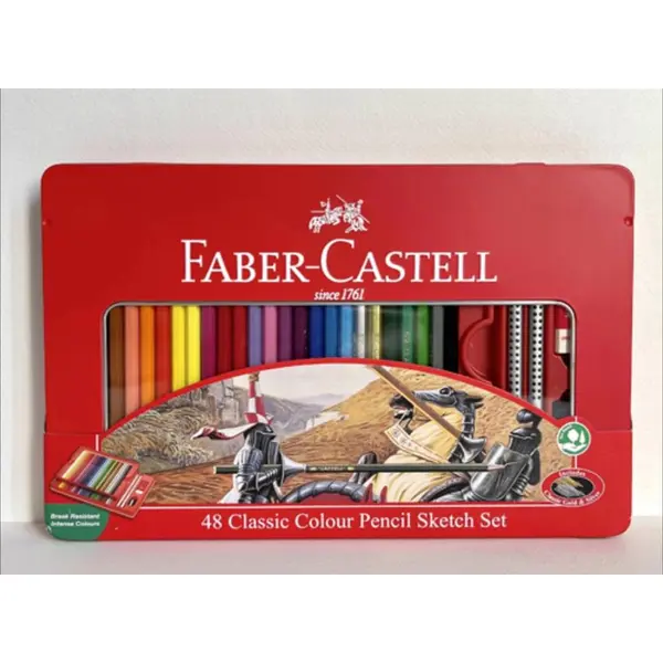 مداد رنگی 48 رنگ فابر کاستل مدل Classic Colour Sketch 115849 - 5