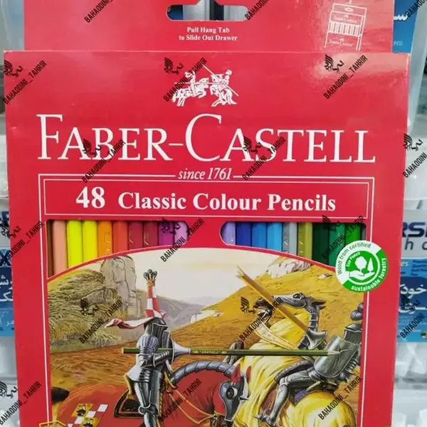 مداد رنگی 48 رنگ فابر کاستل مدل Classic Colour Sketch 115849 - 2