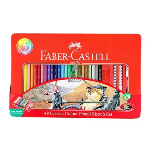 مداد رنگی 48 رنگ فابر کاستل مدل Classic Colour Sketch 115849 - 3