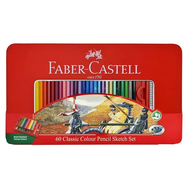 مداد رنگی 60 رنگ فابر کاستل مدل CLASSIC کد 115893 - 2