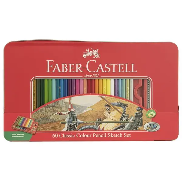 مداد رنگی 60 رنگ فابر کاستل مدل Classic Colour Sketch 115893