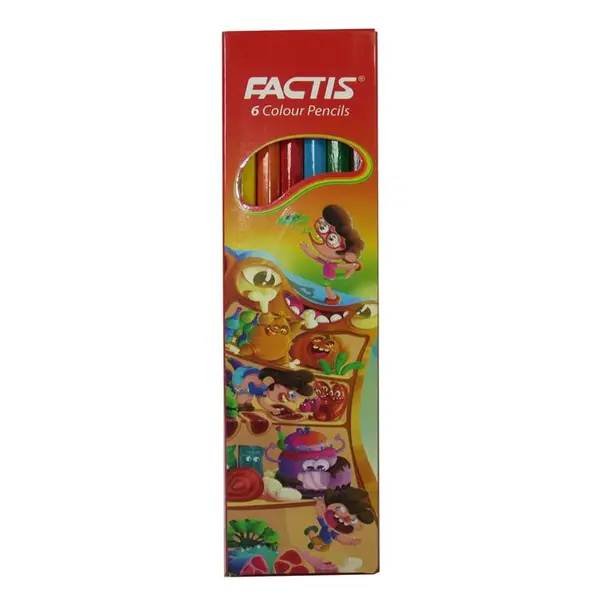 مداد رنگی 6 رنگ فکتیس مدل SMOOTH
