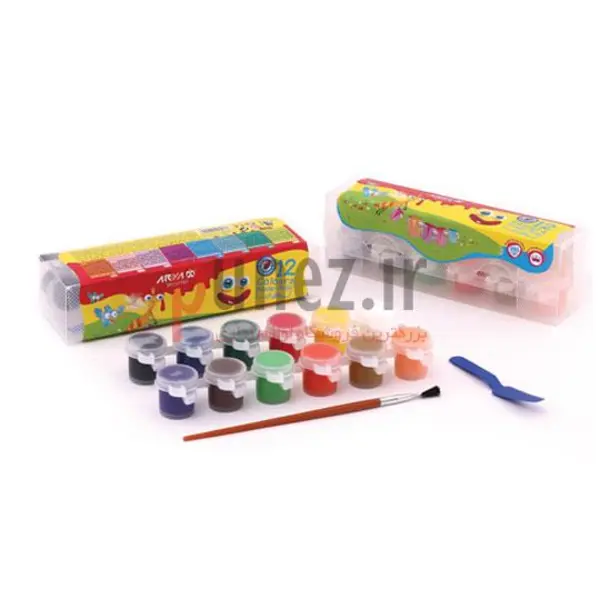 گواش آریا مدل 12 رنگ پیوسته کوچک طلقی کد 4015