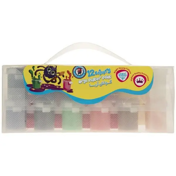 گواش 12 رنگ آریا کد 4016