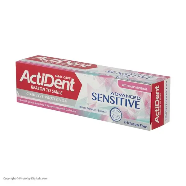 خمیر دندان اکتیدنت مدل کامپلیمکس وزن 130 گرم