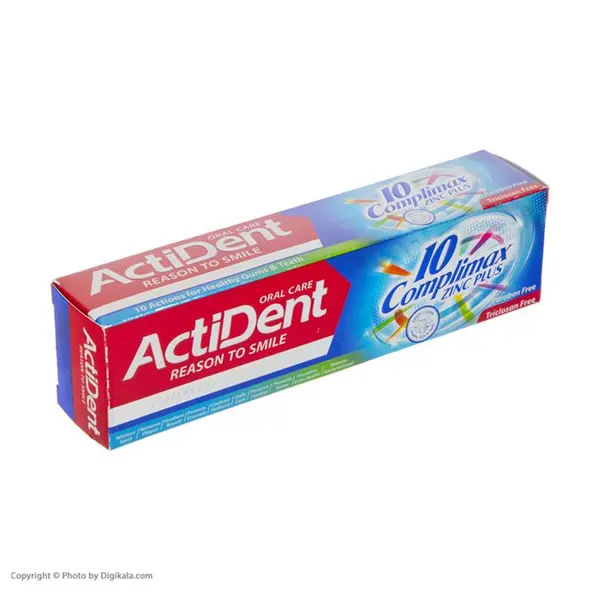 خمیر دندان اکتیدنت مدل کامپلیمکس وزن 130 گرم