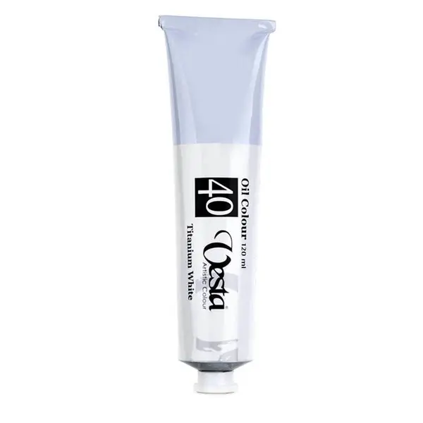 رنگ روغن وستا 120 میل شماره 40 Titanium White - 2