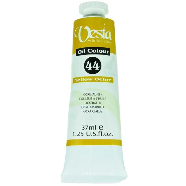 رنگ روغن وستا 37 میل شماره 44 Yellow Ochre